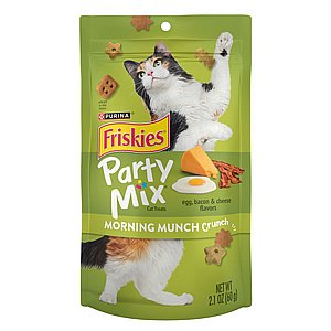 פריסקיז Friskies Party Mix Morning Munch חטיף קראנצ'י לחתול בטעם עוף, ביצה וגבינה 60 גרם פריסקיז Friskies Party Mix Morning Munch חטיף קראנצ'י לחתול בטעם עוף, ביצה וגבינה 60 גרם