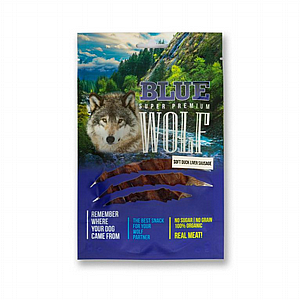 חטיף Blue Wolf לכלב נקניקיית כבד ברווז 80 גרם חטיף Blue Wolf לכלב נקניקיית כבד ברווז 80 גרם