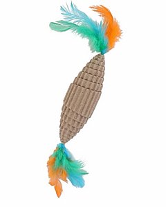 צעצוע Wouapy ספירלת קרטון ונוצות לחתול 215443 CORNO צעצוע Wouapy ספירלת קרטון ונוצות לחתול 215443 CORNO