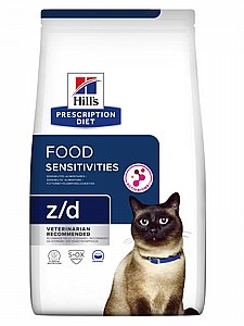 הילס - Hill's - Prescription Diet z/d מזון רפואי לחתול רגיש היפואלרגני 6 ק"ג הילס - Hill's - Prescription Diet z/d מזון רפואי לחתול רגיש היפואלרגני 6 ק"ג