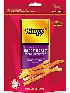 חטיף Wanpy רצועות עוף רכות 100 גר חטיף Wanpy רצועות עוף רכות 100 גר