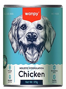 שימור Wanpy לכלב פטה עוף 375 גרם שימור Wanpy לכלב פטה עוף 375 גרם