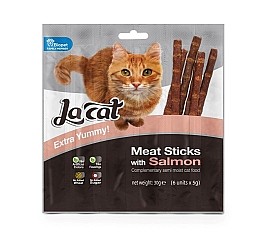 חטיף La Cat לחתול מקלות בשר וסלמון חטיף La Cat לחתול מקלות בשר וסלמון