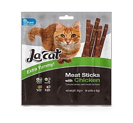 חטיף La Cat לחתול מקלות בשר עוף חטיף La Cat לחתול מקלות בשר עוף