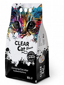 חול חתולים Clear Cat עם פחם 10 ליטר חול חתולים Clear Cat עם פחם 10 ליטר