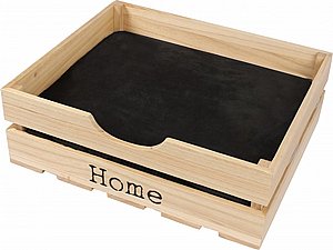 מיטת עץ עם כרית 55 ס"מ צבע טבעי 217562 מיטת עץ עם כרית 55 ס"מ צבע טבעי 217562