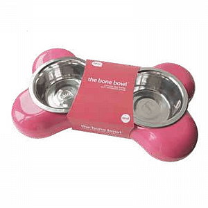 קערת האכלה כפולה בצורת עצם - צבע ורוד - THE BONE DOUBLE BOWL CHIEN - מבית וופי קערת האכלה כפולה בצורת עצם - צבע ורוד - THE BONE DOUBLE BOWL CHIEN - מבית וופי
