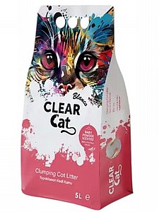 חול חתולים Clear Cat בניחוח טלק 5 ליטר חול חתולים Clear Cat בניחוח טלק 5 ליטר