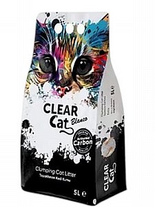 חול חתולים Clear Cat עם פחם 5 ליטר חול חתולים Clear Cat עם פחם 5 ליטר