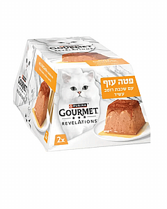 מארז זוג מעדני גורמה Revelations לחתולים בוגרים מוס עוף עדין עם רוטב עשיר 2X57 גרם מארז זוג מעדני גורמה Revelations לחתולים בוגרים מוס עוף עדין עם רוטב עשיר 2X57 גרם