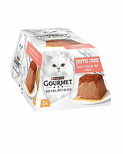 מארז זוג מעדני גורמה Revelations לחתולים בוגרים מוס סלמון עדין עם רוטב עשיר 2X57 גרם מארז זוג מעדני גורמה Revelations לחתולים בוגרים מוס סלמון עדין עם רוטב עשיר 2X57 גרם